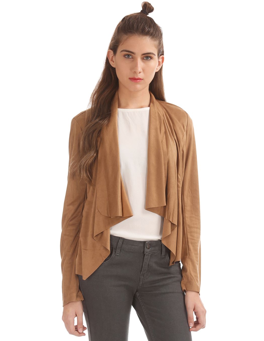 U.S. Polo Assn. Casual Wear Solid Women Shrug